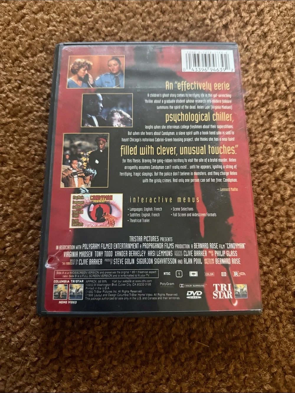 Columbia Pictures candyman dvd